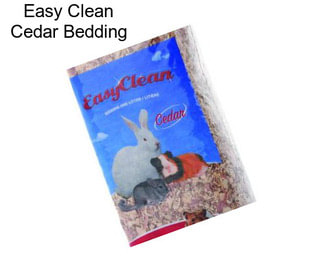 Easy Clean Cedar Bedding