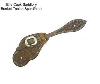 Billy Cook Saddlery Basket Tooled Spur Strap