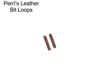 Perri\'s Leather Bit Loops