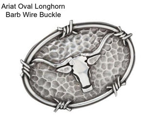 Ariat Oval Longhorn Barb Wire Buckle