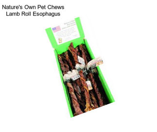 Nature\'s Own Pet Chews Lamb Roll Esophagus
