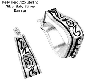 Kelly Herd .925 Sterling Silver Baby Stirrup Earrings