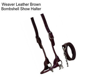 Weaver Leather Brown Bombshell Show Halter