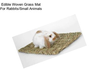 Edible Woven Grass Mat For Rabbits/Small Animals