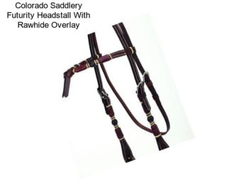 Colorado Saddlery Futurity Headstall With Rawhide Overlay