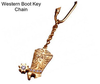 Western Boot Key Chain