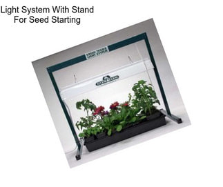 Light System With Stand For Seed Starting