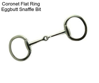 Coronet Flat Ring Eggbutt Snaffle Bit