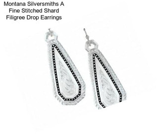 Montana Silversmiths A Fine Stitched Shard Filigree Drop Earrings