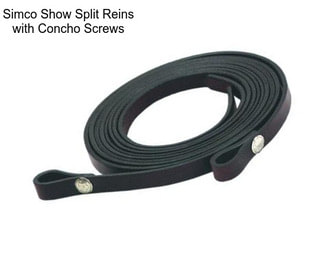 Simco Show Split Reins with Concho Screws