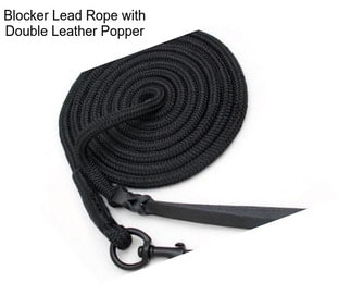 Blocker Lead Rope with Double Leather Popper