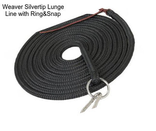 Weaver Silvertip Lunge Line with Ring&Snap