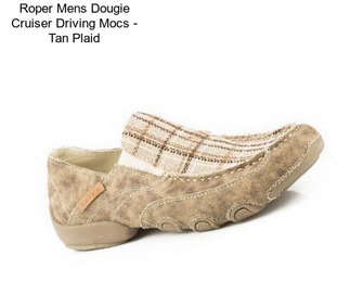 Roper Mens Dougie Cruiser Driving Mocs - Tan Plaid