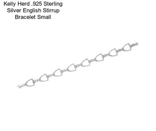 Kelly Herd .925 Sterling Silver English Stirrup Bracelet Small