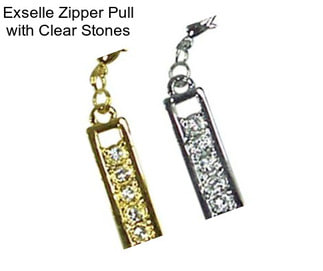 Exselle Zipper Pull with Clear Stones