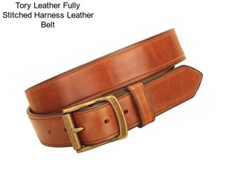 Tory Leather Fully Stitched Harness Leather Belt