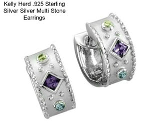 Kelly Herd .925 Sterling Silver Silver Multi Stone Earrings