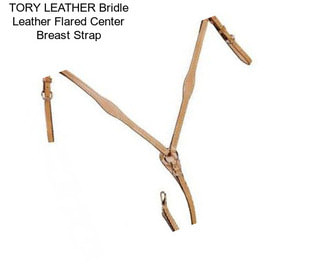 TORY LEATHER Bridle Leather Flared Center Breast Strap