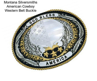Montana Silversmiths American Cowboy Western Belt Buckle