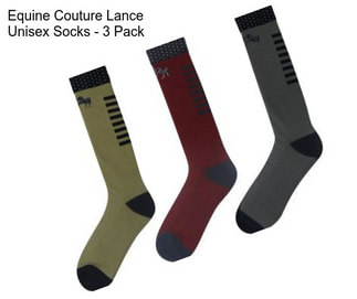 Equine Couture Lance Unisex Socks - 3 Pack