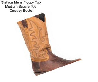 Stetson Mens Floppy Top Medium Square Toe Cowboy Boots