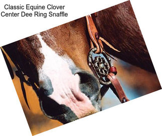 Classic Equine Clover Center Dee Ring Snaffle