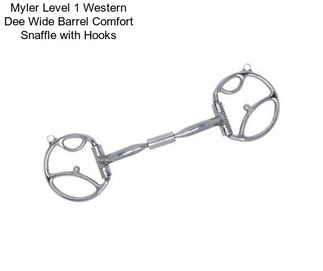 Myler Level 1 Western Dee Wide Barrel Comfort Snaffle with Hooks