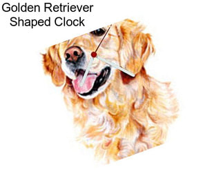 Golden Retriever Shaped Clock