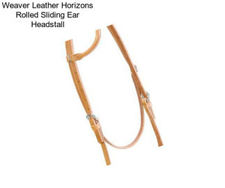 Weaver Leather Horizons Rolled Sliding Ear Headstall