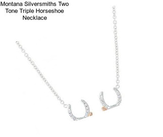 Montana Silversmiths Two Tone Triple Horseshoe Necklace