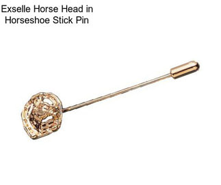 Exselle Horse Head in Horseshoe Stick Pin