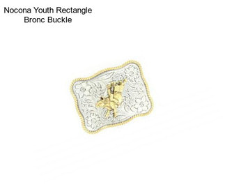 Nocona Youth Rectangle Bronc Buckle