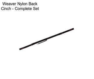 Weaver Nylon Back Cinch - Complete Set
