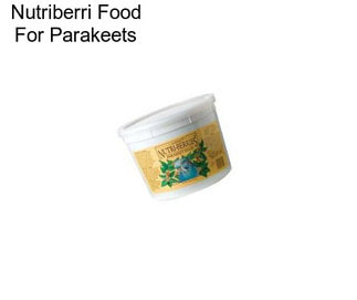 Nutriberri Food For Parakeets