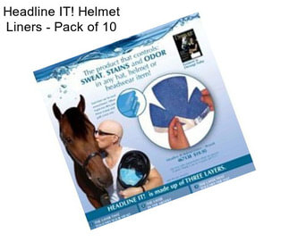 Headline IT! Helmet Liners - Pack of 10