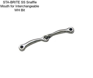 STA-BRITE SS Snaffle Mouth for Interchangeable WH Bit