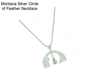 Montana Silver Circle of Feather Necklace