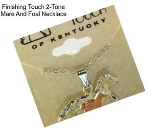 Finishing Touch 2-Tone Mare And Foal Necklace