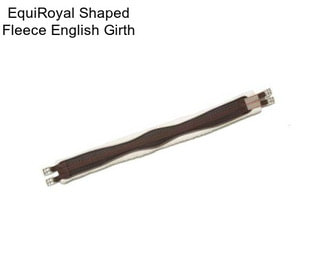 EquiRoyal Shaped Fleece English Girth