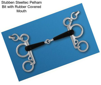 Stubben Steeltec Pelham Bit with Rubber Covered Mouth