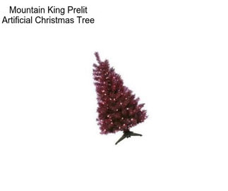 Mountain King Prelit Artificial Christmas Tree