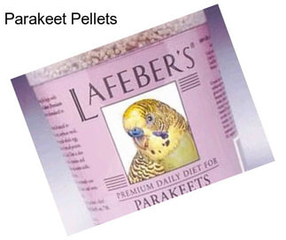 Parakeet Pellets