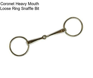 Coronet Heavy Mouth Loose Ring Snaffle Bit