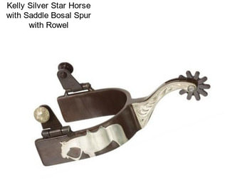 Kelly Silver Star Horse with Saddle Bosal Spur with Rowel