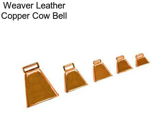 Weaver Leather Copper Cow Bell