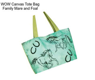 WOW Canvas Tote Bag Family Mare and Foal