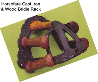 Horsefare Cast Iron & Wood Bridle Rack