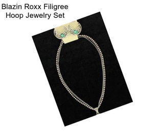 Blazin Roxx Filigree Hoop Jewelry Set