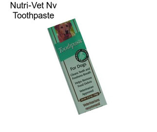 Nutri-Vet Nv Toothpaste