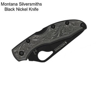 Montana Silversmiths Black Nickel Knife